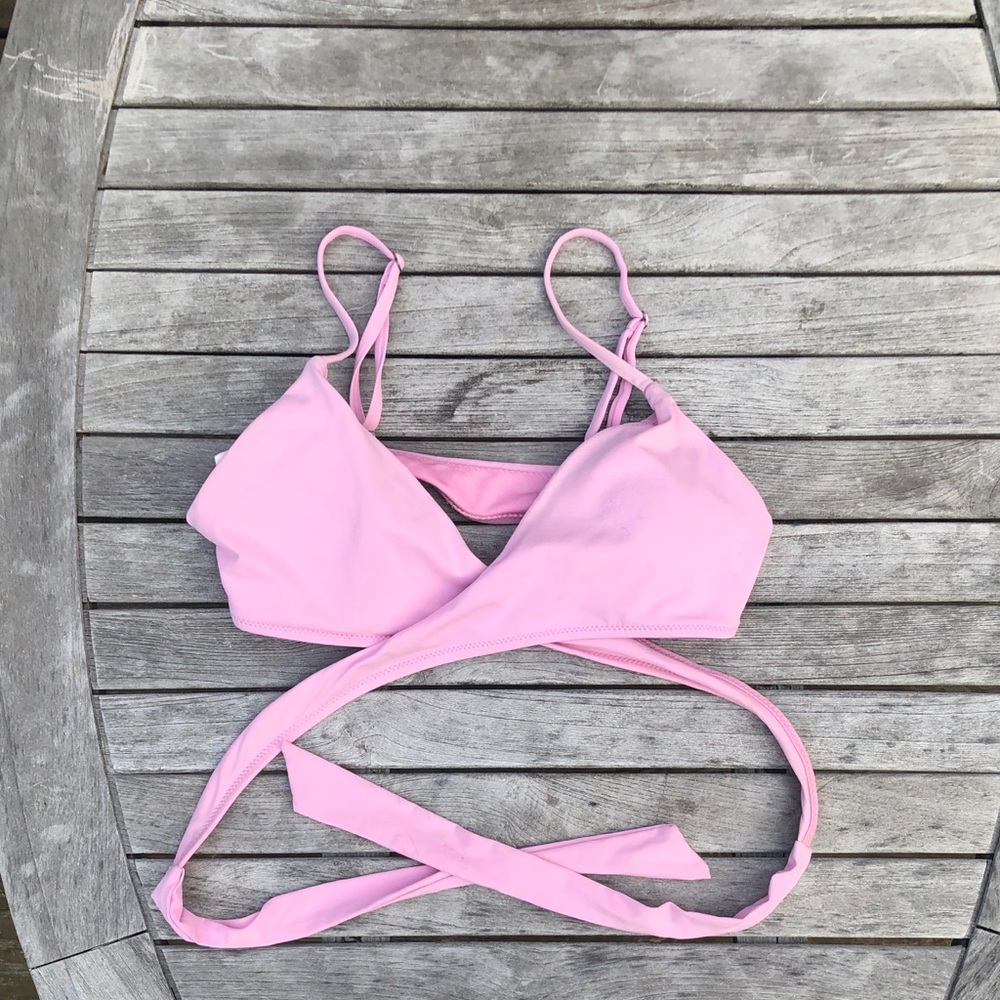 pink garage wrap bikini top - Picture 2 of 4